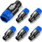 Greluma 6 Stück Audio-Lautsprecherstecker,4-poliger Twist-Lock-Lautsprecherstecker,kompatibel mit Neutrik Speakon NL4FC,NL4FX,NLT4X,NL2FC