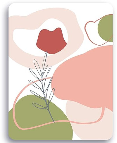 Audimi Tappetino per mouse 15x20 cm, Mini Mouse Pad per Mouse Wireless Viaggio Ufficio Laptop Portatile Rose