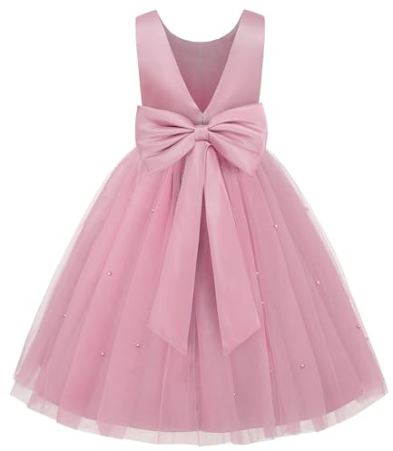 JerrisApparel Vestido Niña Flores Elegante Ceremonia Boda Fiesta Cumpleaños