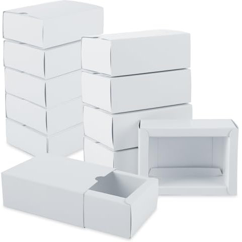 YAYODS 40 Stück Geschenkboxen Weiß - Kraftpapier Schubladenbox - 11,2 x 8,2 x 4,2 cm Faltschachtel - Weiß Pappschachteln - Geschenkverpackung Kraftpapier für Hochzeiten, Schmuck, Valentinstag