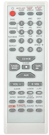 VINABTY Nouveau EUR7711060 Télécommande de Remplacement pour Panasonic CD HiFi Audio System EUR7711060 SAPM28 SC-PM28 SA-PM28 Remote Controller