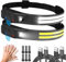 Head Torch Rechargeable, Super Bright Headtorch with Motion Sensor, 230°Wide Angle Headlight, 5 Lighting Modes, Waterproof Headband LED Headlamp Flashlight for Hiking, Running, Camping (2)