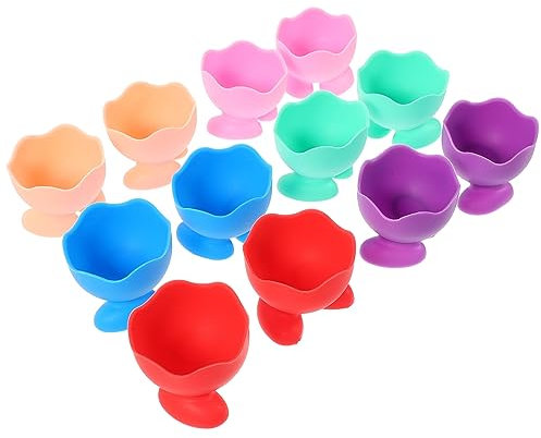 RORPOIR 12pcs Eierbecher Cartoon Eierhalter für gekochte Eier Ostereierbecherhalterverschiedenen