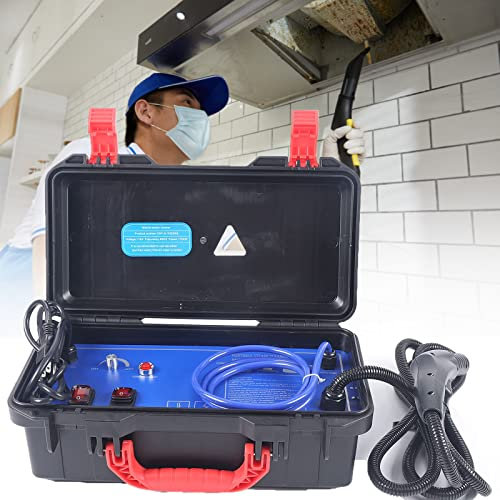 Sistema di pulizia a vapore commerciale ad alta pressione Pulitore a vapore pressurizzato a 5 bar portatile Pulizia a 360 ° per cucina, auto,220v#3000w