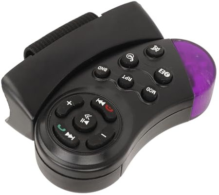 Botón del Volante del Automóvil, Control Remoto del Volante del Automóvil 2 DIN, Rango de 8 M, Rendimiento Confiable, Controlador del Volante MP5 del Automóvil