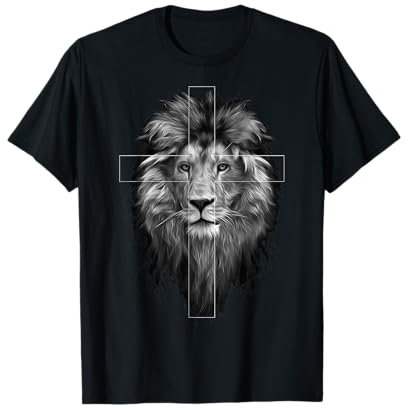 Jesus Löwe von Juda | Rückseite | Christlicher Jesus T-Shirt