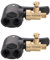 Dual Head Bike Track Pump - Multi-use Connector Head Pump Valve Adapter for Mountain & Road Bikes - Deflatable