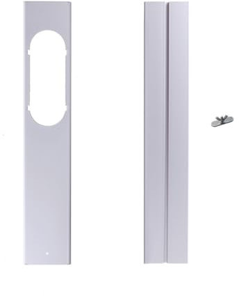 Ahhzyys Kit di Scorrimento per finestre Elastiche,Kit di Tenuta Universale per Aria condizionata Portatile,Tubo di Scarico con accoppiatore,Kit di Ventilazione AC Regolabile per finestre scorrevoli