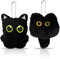 Lot de 2 Porte Clef Peluche, Porte Clef Chat, Porte Clé Peluche, Porte Clé Kawaii, Sac a Main Chat, Porte Clef Femme