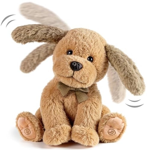 OR OR TU Hund Spielzeug Kinder, Elektronische Haustiere Hund Welpe Fanning Ohren Singen, Wiederholen, was Sie Sagen, Interaktive Plüschtiere Hund für Kinder 3 4 5 6 7 Jahre alt Geschenk