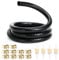 1 Metre Fuel Hose Kit, 8mm Fuel Line with 10 Clips, Nitrile Pipe 8mm with Filters, Car Gas Fuel Inline Line Hose Universal, Rubber Pipe Set for Cars, Trucks