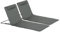 Outsunny Set 2 Sdraio da Spiaggia con Schienale Regolabile su 5 Livelli, Poggiatesta e Borsa da Viaggio, Lettini Spiaggia Pieghevoli in Acciaio e PE, 124x53x35-45 cm, Grigio