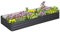 Outsunny Jardinière extérieur Carré Potager de Jardin dim. 241L x 90l x 30H cm tôle d'acier ondulée Gris