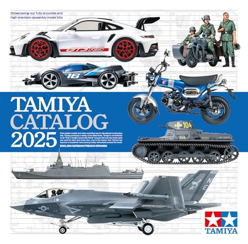 TAMIYA 64457 Catálogo 2025 (GB/DE/F/E) - Catálogo de Plásticos, Catálogo 2025