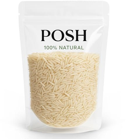 Riz basmati blanc 1 kg parfumé à grains longs prêt à cuire pour les plats asiatiques