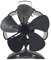 Ventilateur Poêle À Bois Fireaux Noirs 5 Feuilles Ventilateur Poêle À Puissance À Pour Brûleurs Bois Ventilateur Cheminées Pour Maison