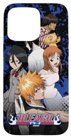 Bleach Character Collage with Show Logo Anime Case for iPhone 15 Pro Max
