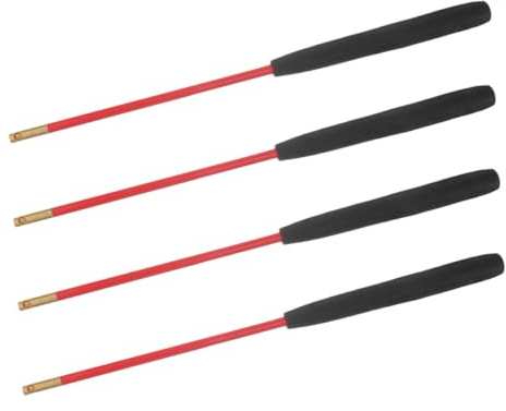 SOPOTUTU Bâtons De Diabolo Chinois Antidérapants 44,5 Cm pour Jonglage, Poignée avec Trous pour Fixation, Tige Solide en Fibre De Verre, Ensemble De 2 Paires pour Entraînement Et Performance