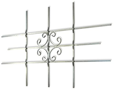 Sophrelle Grate di Sicurezza per Finestre 69 x 114 cm Argento,141205