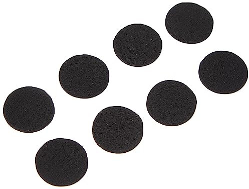 Metafranc Cuscinetti antiscivolo Ø 28 mm – autoadesivi – Nero – 9 pezzi – Assorbenti – Antiscivolo per mobili e oggetti/EVA Pad nel set/gommini in gomma/gommini antiscivolo/646046