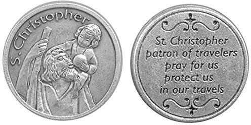 Saint Christopher Tasche Token. ST Christopher Charme. ST Christopher Medaille. Perfekt für Ihre Tasche, Geldbörse oder Handtasche.