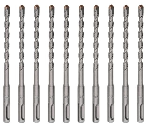 STIER SDS-plus-Bohrer, 10 Stück, Länge 160 mm, Durchmesser 10 mm, geeignet für Beton & Mauerwerk, Steinbohrer, Betonbohrer, Sds plus Bohrer Set, Steinbohrer Set, Stahlbeton Bohrer