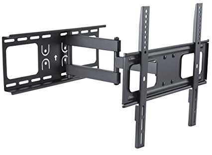 conecto CC50272 Wandhalterung für TV Geräte mit 81-140 cm (32-55 Zoll), neigbar -20° bis 10°, schwenkbar -90° bis 90°, ausziehbar 62-475mm, Traglast max. 50,0kg, VESA 400x400, schwarz