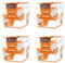 pajoma® Duftkerze 4er Set, Zimt-Orange - im satinierten Glas | 4x 120g Wachsgewicht, Brenndauer: 25 Stunden, in edler Geschenkverpackung | Premium Qualität