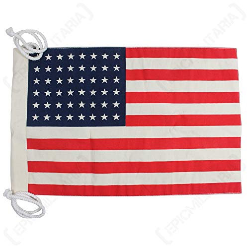 Epic Militaria Petit drapeau américain vintage (48 étoiles) – Drapeau Jeep