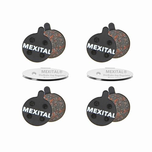 MEXITAL Bremsbeläge Fahrrad, 4 Paar Scheibenbremsbeläge Fahrrad für Zoom DB280 DB350 DB450 DB550 DB650 Alongha SNG Apse Artek Apollo Shockwave X-Rated 04-4