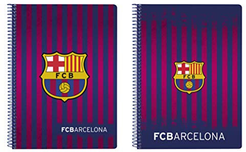 FC Barcelona Bloc Tapa Dura, Unisex, Azul, 22 cm
