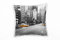 Paul Sinus Art Urbanes und City, Taxi, grau gelb, New York Deko Kissen 40x40cm für Couch Sofa Lounge Zierkissen - Dekoration zum Wohlfühlen