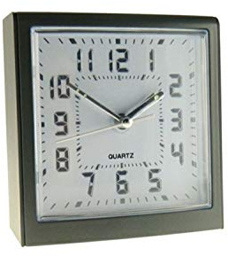 Technoline Jumbo-Wecker Modell E SENIOREN-Wecker XL ca. 10x10 cm stillvoller Design-Wecker