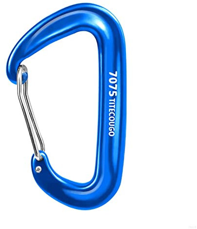 12KN Aluminium Horse Carabiner Clip Big Size Carabiners for Clips Backpacking Weights Heavy Duty Large Hammock Accessories keychain Dog Leash Keyring Gated Harness Wiregate Utility Deep Blue 4 Pack