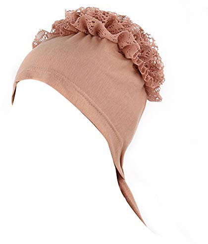 MoreChioce Damen Blumen Turban, Frauen Baumwolle Kopftuch Muslim Sommerhut Haarverlust Bandana Headwrap Headscarf Hijab kopfbedeckung,Große Blume #24