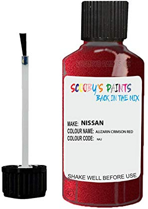 Gift Plaques UK Scobby Paints Car Scratch Repair Touch Up Paint 30Ml For Nissan Alizarin Crimson Red Naj