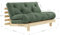 Karup Design Sofabed, Baumwolle, Olivgrün, 85x140x105
