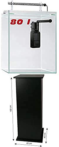 Sera 32368 Scaper Cube 80 l Startset modernes Nano Glas Aquarium mit LED-Beleuchtung und Filter