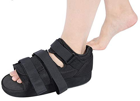 Post-op Schuh Orthopädisch, 1-teiliger Wanderschuh mit Fußschutz und Stützstrebe, Square Toe Design für Frauen und Männer, Komfortabeler Cast Boot für Home & Underwear Verwendung