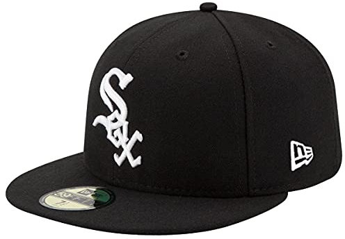 New Era Chicago White Sox Cap 59Fifty Basecap Baseball Fitted Kappe MLB schwarz - 7 5/8-61cm (XL)