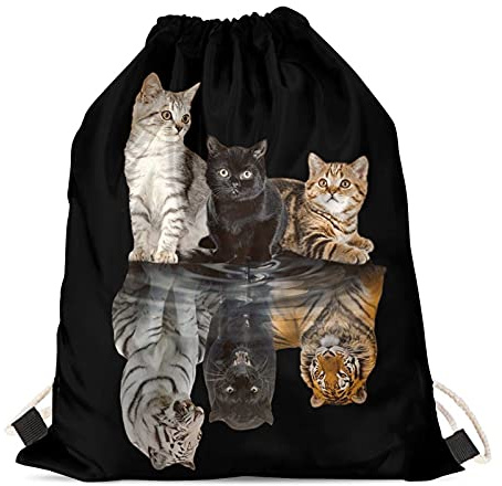 Showudesigns Kinder Outdoor Sports Gym Kordelzug Rucksack Tier Cinch Sack Schwimmen PE Tasche Frauen Mädchen