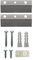 French Cleats 7,6 cm (3 Zoll) Montagezubehör – unterstützt 6,8 kg – 3 Paar kleine Klampen mit Ankern, Schrauben und Stoßstangen
