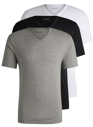 HUGO BOSS Herren T-Shirt Vn 3p Co T-Shirt, Assorted-pre-Pack,XL