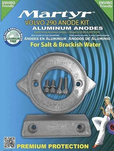 Boot & Motor Aluminium Anodensatz für Passend für Volvo Penta 290