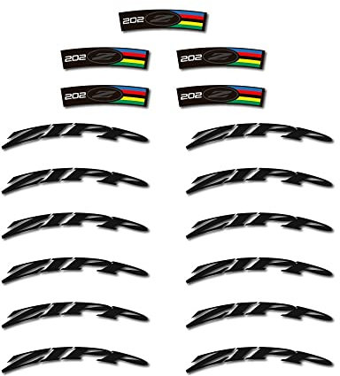 Adesivi compatibili con cerchi bici da strada Zipp 202 uci 35mm