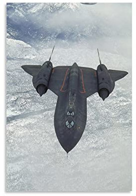Sr-71a Blackbird Reconnaissance Jet Poster auf Leinwand, Kunstdruck auf Wand, modernes Familienschlafzimmer, Dekorationsposter, 40 x 60 cm