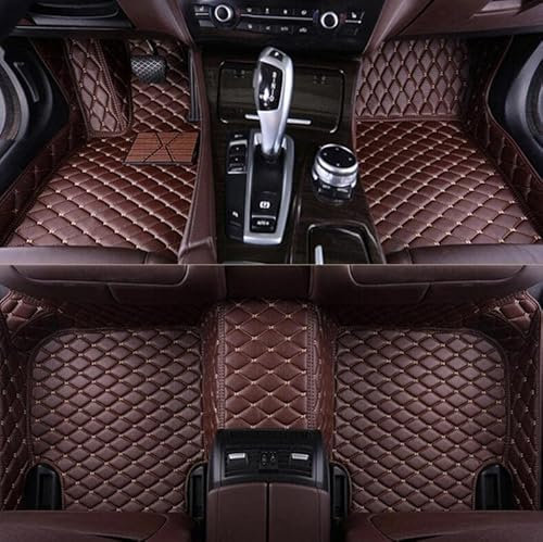 NYMCAR Nach Maß Auto FußMatten für 99% Stufenheck, Schrägheck, Coupe, Kombi, Cabriolet, Großraumlimousine 2000-2023 (Dunkelbraun)