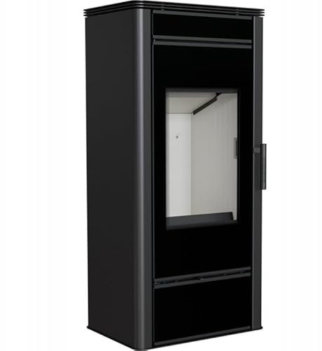 KRATKI Stahlofen freistehend mit Einzug TITAN Glass Ø 150, Nennwärmeleistung 11KW, Energieeffizienzklasse A, Holzofen, BImSchV Norm 2