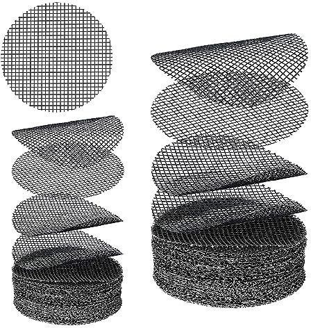 Lowats Jardinería Maceta Agujero Malla 40 Piezas Rejilla Inferior de la Maceta Malla Almohadilla Planta Bonsái Rejilla Flores Malla Almohadilla Planta Malla para Bonsai Jardinería Maceta Agujero Mat
