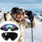 KARELLS Ski Snowboard Brille,Schneebrille zum Skifahren,2 Stück UV-Schutz Goggle,Motocross Brille Helmkompatible, Anti-Fog Skibrille,Einstellbar Windschutz UV-Schutz PC Skibrille